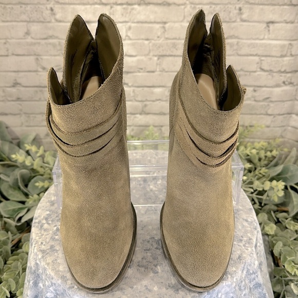 Sole Society “Maren” Tan Suede Round-Toe Western Fashion Booties WMS 8.5B🤎VGUC - Picture 3 of 12